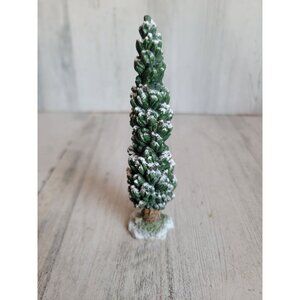 Dept 56 skinny snow covered pine tree village accessory Xmas